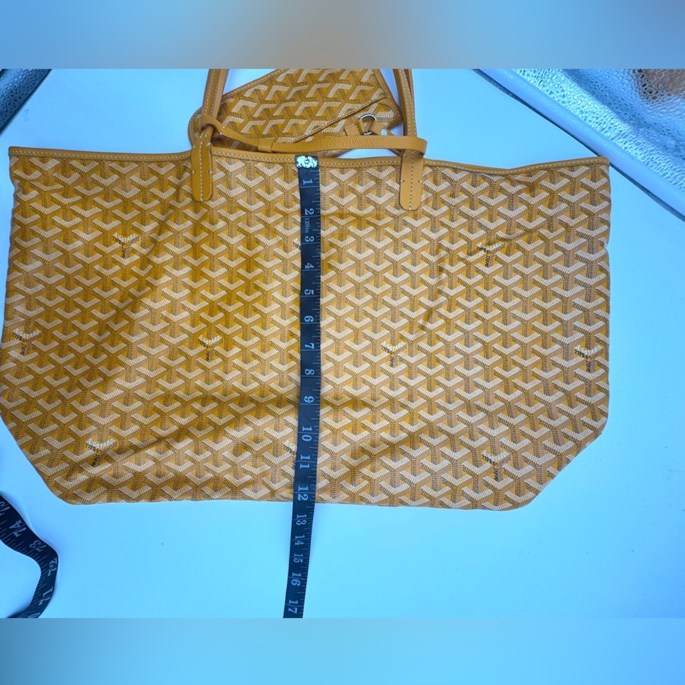 Goyard St Louis GM Yellow Snoopy Marquage Tote w/ Pochette & Dust Bag - Picture 8 of 17